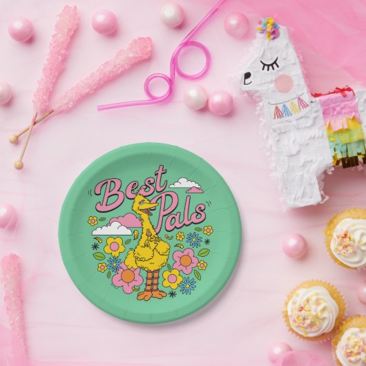 Sesamstraat | Beste gele vogelpels Papieren Bordje (Feest)