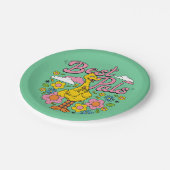 Sesamstraat | Beste gele vogelpels Papieren Bordje (Gekanteld)