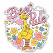 Sesamstraat | Beste gele vogelpels Sticker (Voorkant)