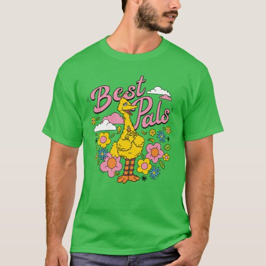 Sesamstraat | Beste gele vogelpels T-shirt (Voorkant)