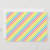 Sesamstraat Big Bird gestreepte verjaardag Kaart (Achterkant)