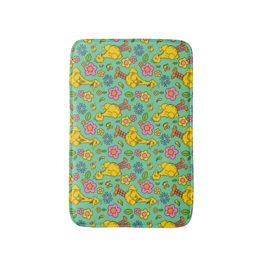 Sesamstraat | Big Bird & Little Bird Pattern Badmat (Voorkant Verticaal)