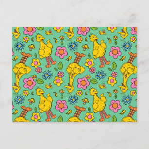 Sesamstraat   Big Bird & Little Bird Pattern Briefkaart