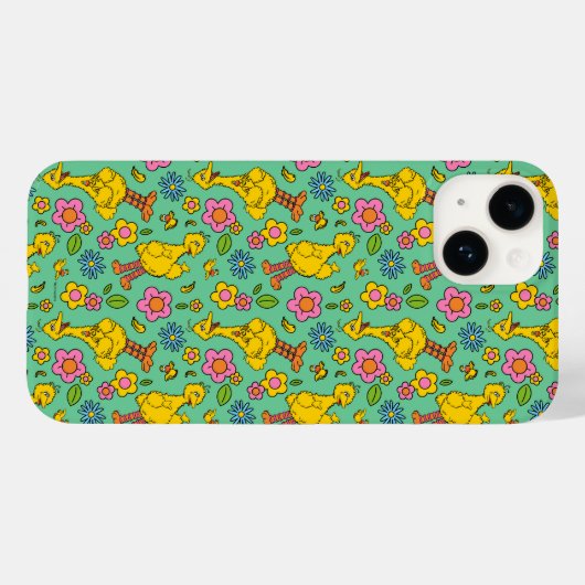 Sesamstraat | Big Bird & Little Bird Pattern Case-Mate iPhone Case (Achterkant (horizontaal))