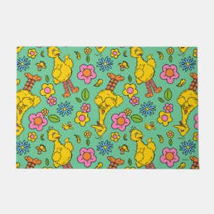 Sesamstraat Big Bird & Little Bird Pattern Deurmat