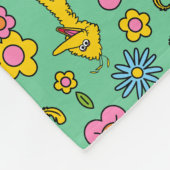 Sesamstraat | Big Bird & Little Bird Pattern Fleece Deken (Hoek)