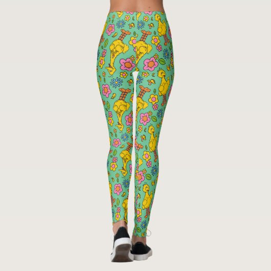 Sesamstraat | Big Bird & Little Bird Pattern Leggings (Achterkant)