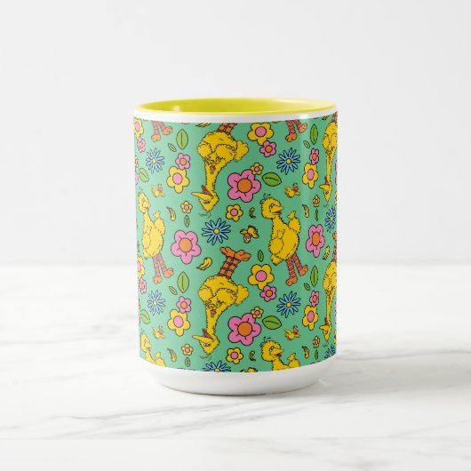 Sesamstraat | Big Bird & Little Bird Pattern Mok (Midden)