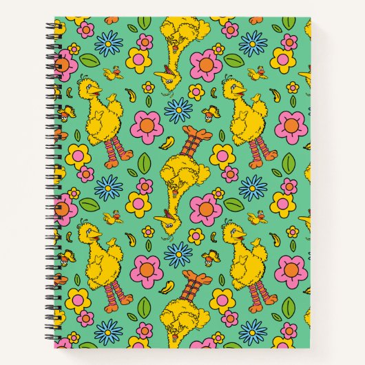 Sesamstraat | Big Bird & Little Bird Pattern Notitieboek (Voorkant)
