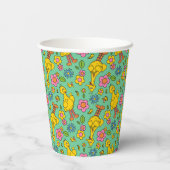 Sesamstraat | Big Bird & Little Bird Pattern Papieren Bekers (Achterkant)