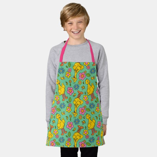 Sesamstraat | Big Bird & Little Bird Pattern Schort (Gedragen)