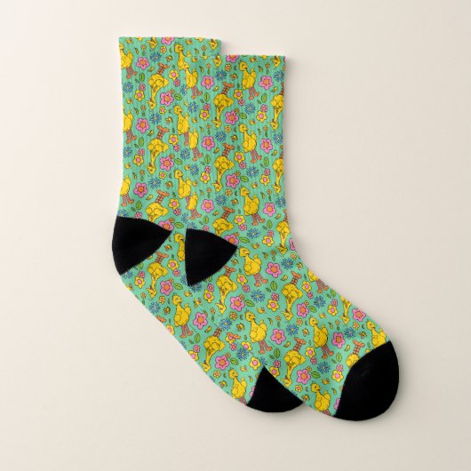 Sesamstraat | Big Bird & Little Bird Pattern Sokken (Paar)