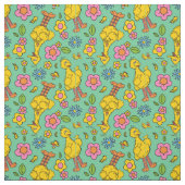 Sesamstraat | Big Bird & Little Bird Pattern Stof (Swatch)
