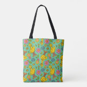 Sesamstraat | Big Bird & Little Bird Pattern Tote Bag (Achterkant)