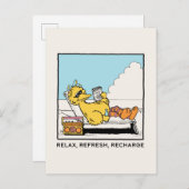 Sesamstraat | Big Bird Relax Refresh Recharge Briefkaart (Voorkant / Achterkant)