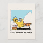Sesamstraat | Big Bird Relax Refresh Recharge Briefkaart (Voorkant)
