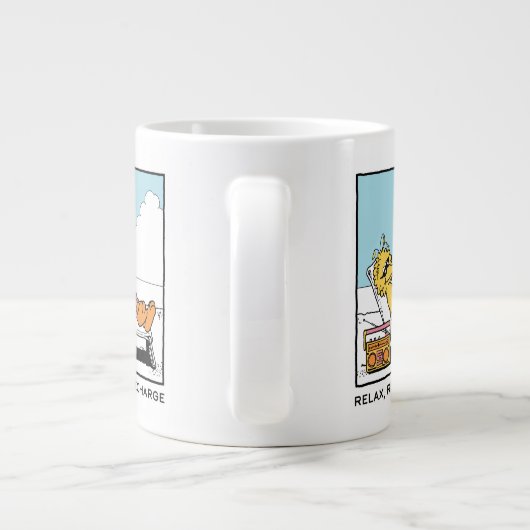 Sesamstraat | Big Bird Relax Refresh Recharge Grote Koffiekop (Achterkant)