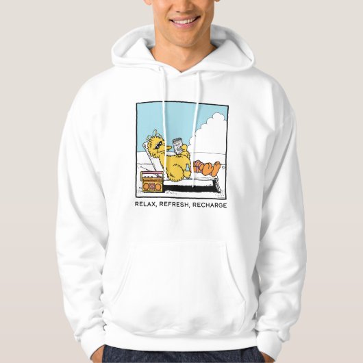 Sesamstraat | Big Bird Relax Refresh Recharge Hoodie (Voorkant)