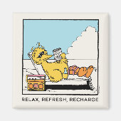 Sesamstraat | Big Bird Relax Refresh Recharge Magneet (Voorkant)