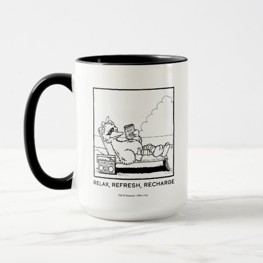 Sesamstraat | Big Bird Relax Refresh Recharge Mok (Links)