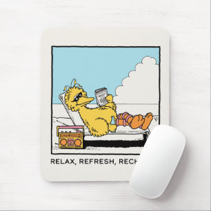 Sesamstraat   Big Bird Relax Refresh Recharge Muismat