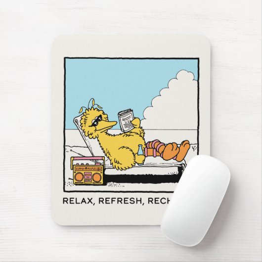 Sesamstraat | Big Bird Relax Refresh Recharge Muismat (Met muis)