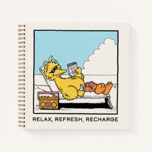 Sesamstraat   Big Bird Relax Refresh Recharge Notitieboek
