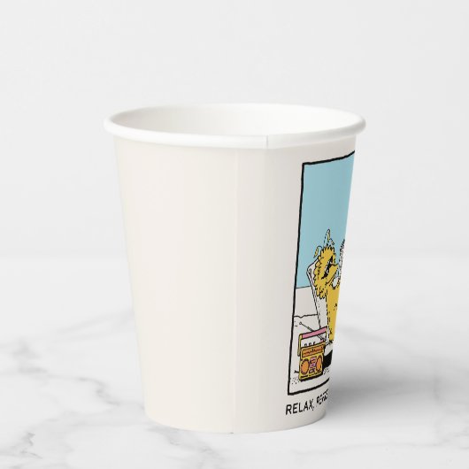 Sesamstraat | Big Bird Relax Refresh Recharge Papieren Bekers (Rechts)