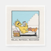 Sesamstraat | Big Bird Relax Refresh Recharge Servet (Voorkant)