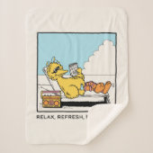 Sesamstraat | Big Bird Relax Refresh Recharge Sherpa Deken (Voorkant)