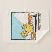 Sesamstraat | Big Bird Relax Refresh Recharge Sherpa Deken (Voorkant (horizontaal))