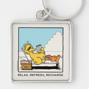 Sesamstraat   Big Bird Relax Refresh Recharge Sleutelhanger