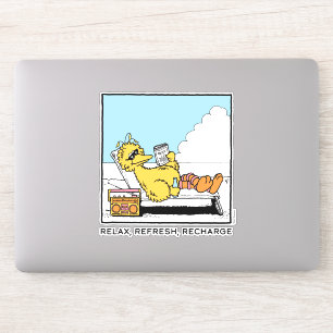 Sesamstraat   Big Bird Relax Refresh Recharge Sticker