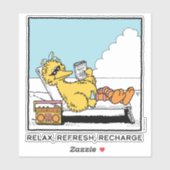 Sesamstraat | Big Bird Relax Refresh Recharge Sticker (Vel)