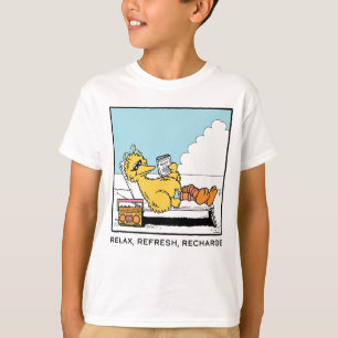 Sesamstraat Big Bird Relax Refresh Recharge T-shirt