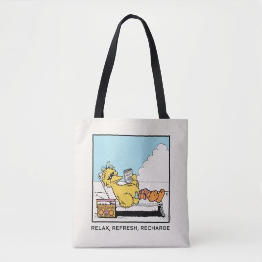 Sesamstraat | Big Bird Relax Refresh Recharge Tote Bag (Voorkant)