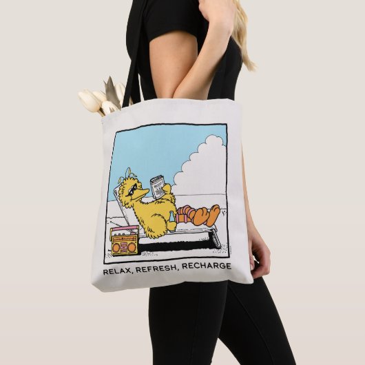 Sesamstraat | Big Bird Relax Refresh Recharge Tote Bag (Dichtbij)