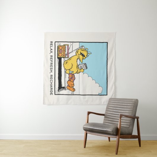 Sesamstraat | Big Bird Relax Refresh Recharge Wandkleed (In Situ (horizontaal))