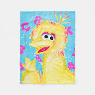 Sesamstraat   Big Bird Waving Fleece Deken