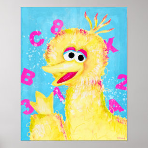 Sesamstraat   Big Bird Waving Poster