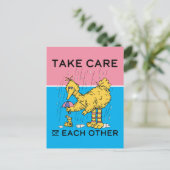 Sesamstraat | Big Bird Zorg voor elkaar Briefkaart (Staand voorkant)