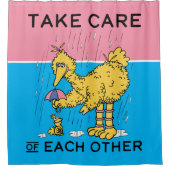 Sesamstraat | Big Bird Zorg voor elkaar Douchegordijn (Voorkant)