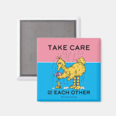 Sesamstraat | Big Bird Zorg voor elkaar Magneet (Voorkant / Achterkant)