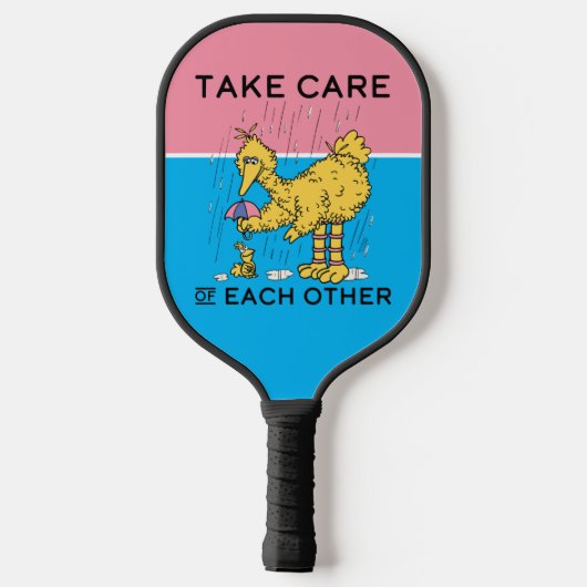 Sesamstraat | Big Bird Zorg voor elkaar Pickleball Paddle (Achterkant)