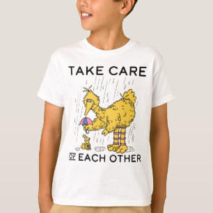 Sesamstraat Big Bird Zorg voor elkaar T-shirt