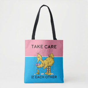 Sesamstraat Big Bird Zorg voor elkaar Tote Bag
