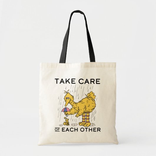 Sesamstraat | Big Bird Zorg voor elkaar Tote Bag (Voorkant)