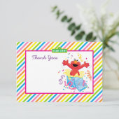Sesamstraat | Birthday Elmo Girl Bedankkaart (Staand voorkant)