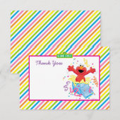 Sesamstraat | Birthday Elmo Girl Bedankkaart (Voorkant / Achterkant)