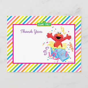 Sesamstraat   Birthday Elmo Girl Briefkaart